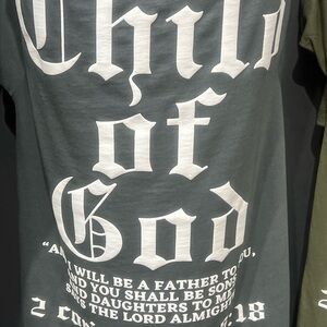 Child of God Graphic T-Shirt - charcoal gray